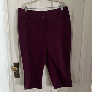 Lane Bryant Mulberry Capri Pants